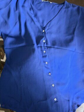 Blue button up blouse from Only, sz 42
